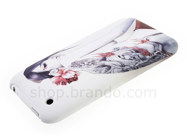 iPhone 3G / 3G S Japanese Dragon Nude Tattoo Art Back Case