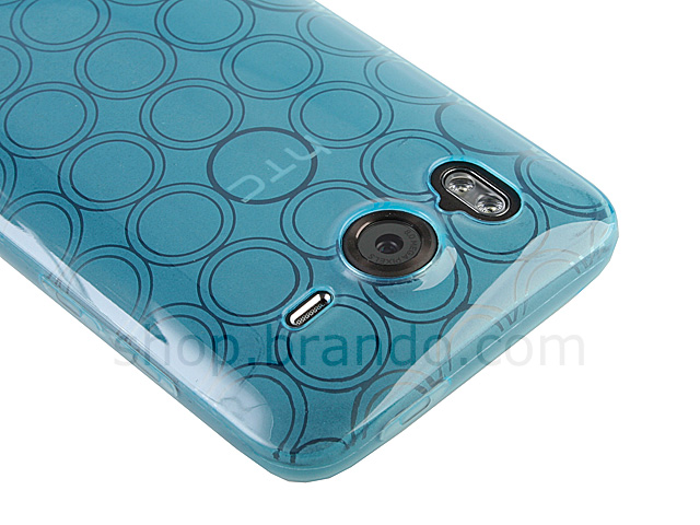 HTC Desire HD Circle Patterned Soft Plastic Case
