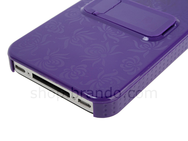 iPhone 4 Lotus Back Case with Stand