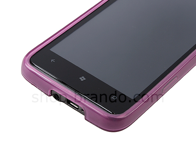 HTC HD7 Circle Patterned Soft Plastic Case