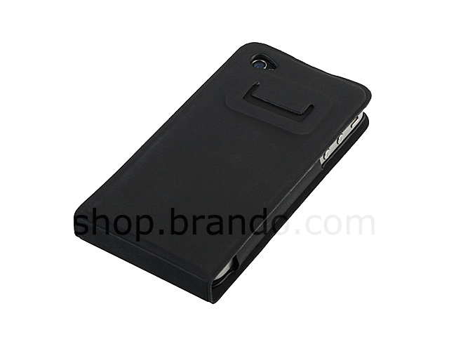 iPhone 4 Ultra-thin Rubber Case with Stand