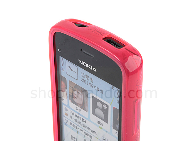 Nokia C5-03 Circle Patterned Soft Plastic Case
