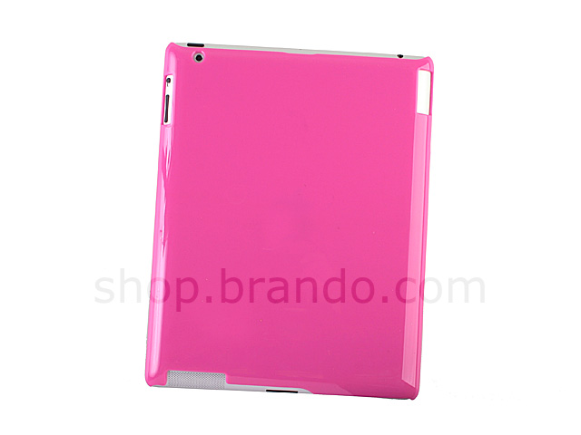 Glossy Plastic Protective Back Case for iPad 2