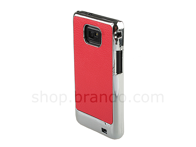 Samsung Galaxy S II Hard Case With Leather-Patterned Lining