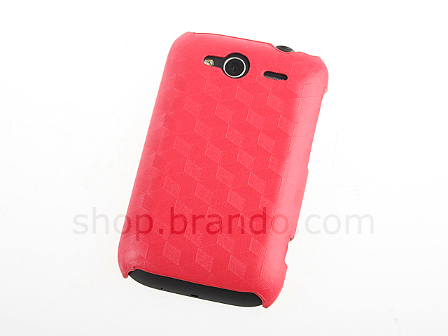 HTC Wildfire S Hexagon Patterned Back Case
