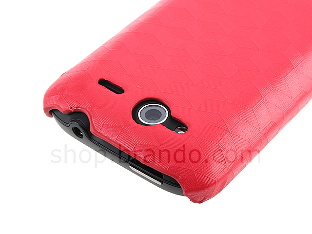 HTC Wildfire S Hexagon Patterned Back Case