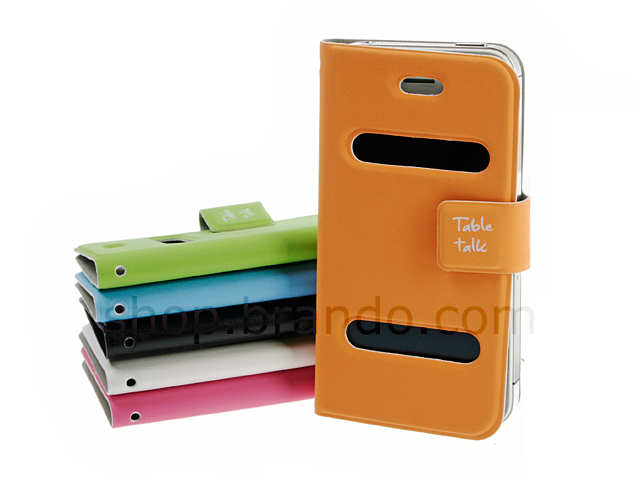 iPhone 4/4S Ultra Slim Side Open Case with Display Caller ID and Answer Call