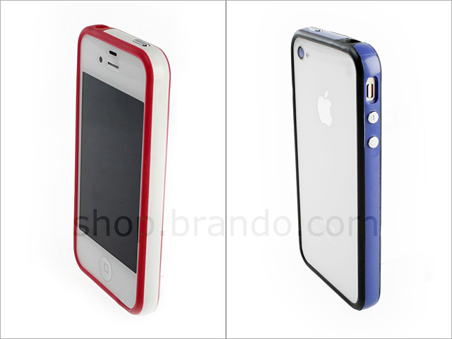 iPhone 4/4S Sandwich Colors Rubber Bumper