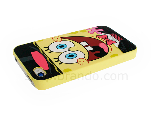 iPhone 4 Spongbob Squarepants - SpongeBob SquarePants Wearing Bowtie Phone Case (Limited Edition)