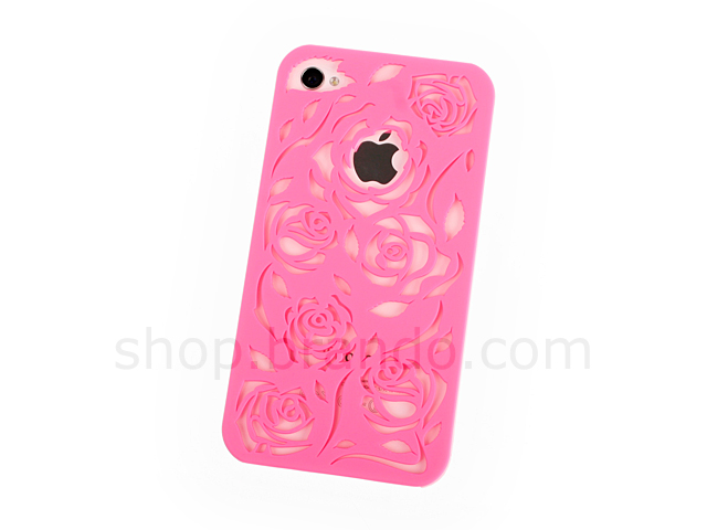 iPhone 4/4S Silhouette Rose Back Case