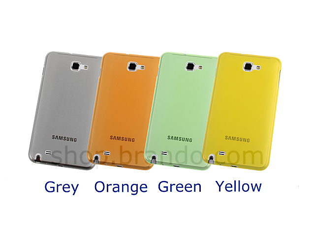 Matted Color Samsung Galaxy Note Soft Back Case