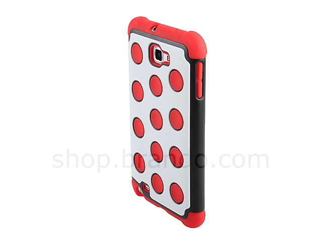 Samsung Galaxy Note Silicone Lining Dotted Case