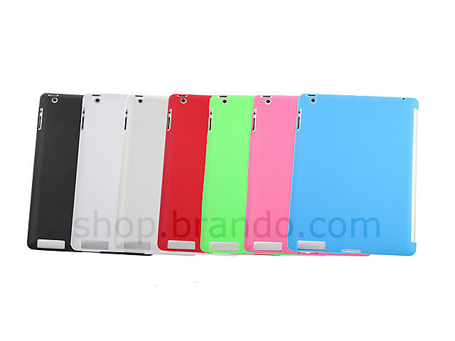 Matted Color The new iPad (2012) Soft Back Case