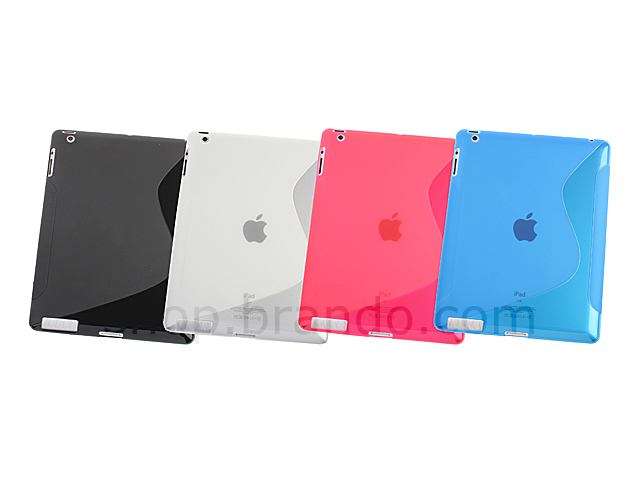 The new iPad (2012) Wave Plastic Back Case