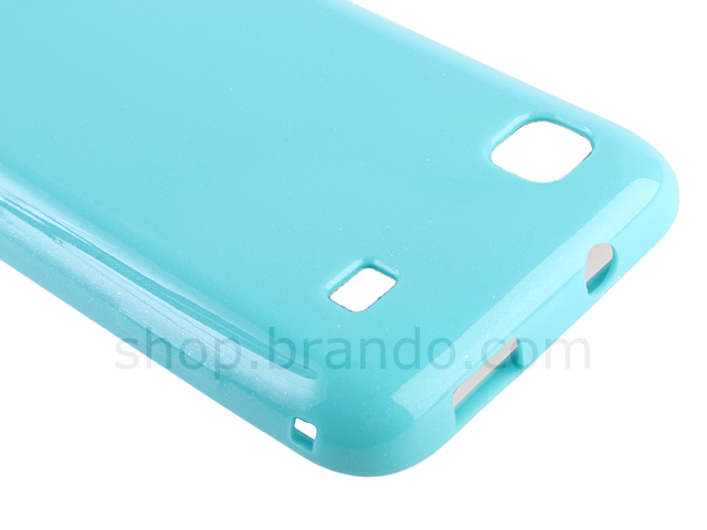 Samsung i9000 Galaxy S Shiny Dust Coating Silicone Case