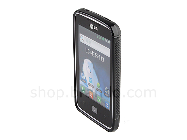 LG Optimus Hub E510 Wave Plastic Back Case