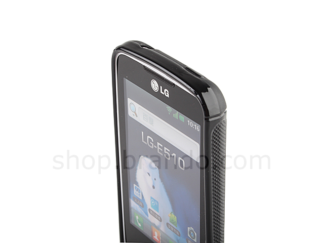 LG Optimus Hub E510 Wave Plastic Back Case