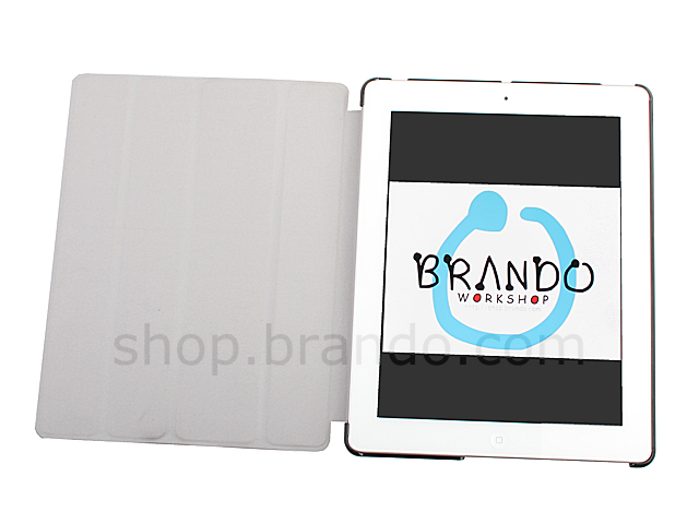 The new iPad (2012) Ultra-thin Leather Case with Stand