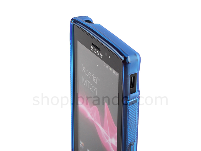 Sony Xperia Sola MT27i Wave Plastic Back Case