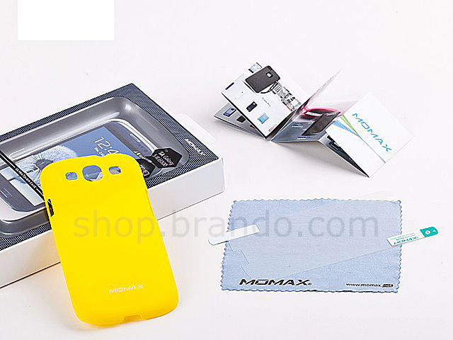 Momax Samsung Galaxy S III i9300 Ultra Tough Back Case - Blue/Pink/Yellow