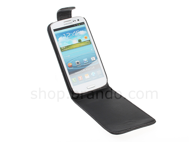 Samsung Galaxy S III I9300 Fashionable Flip Top Leather Case