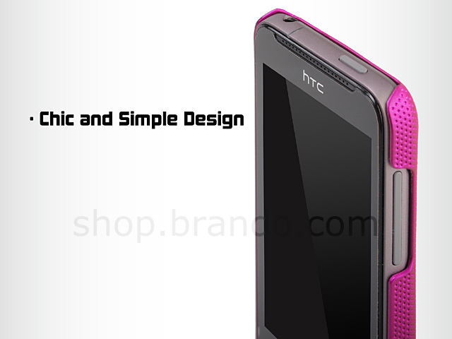 HTC One V Metallic-Like Plastic Back Case