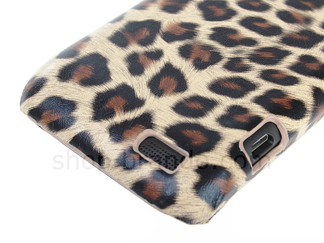 HTC One V Leopard Stripe Back Case