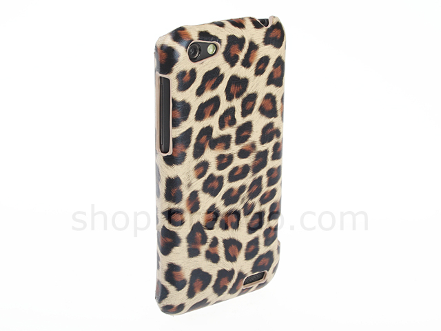 HTC One V Leopard Stripe Back Case