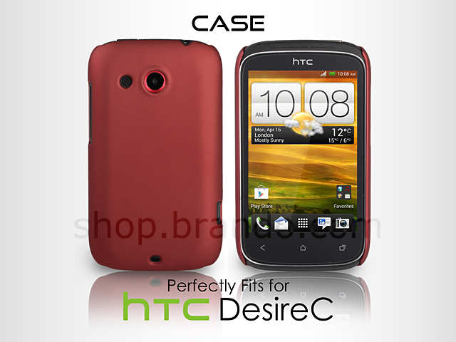 HTC Desire C Rubberized Back Hard Case