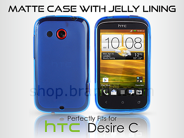 HTC Desire C Matte Case with Jelly Lining