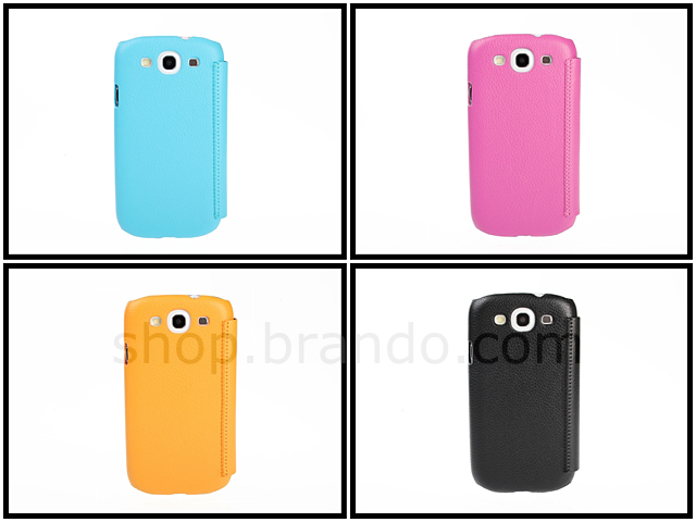 Samsung Galaxy S III i9300 Side Open Classical Protective Leather Case