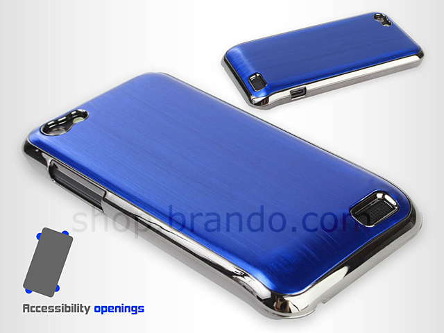 HTC One V Metallic Back Case