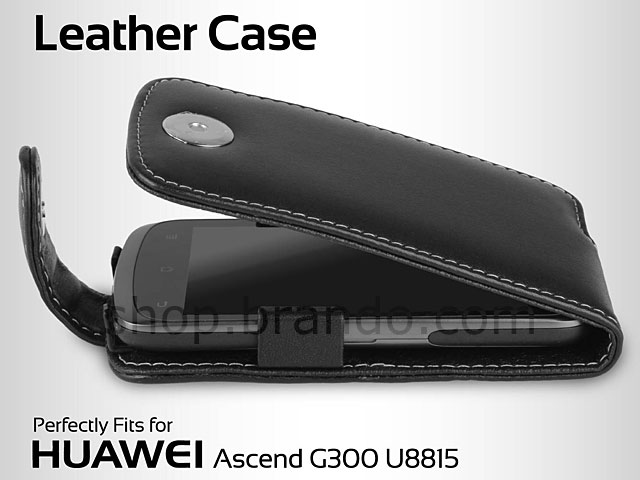 Brando Workshop Leather Case for Huawei Ascend G300 U8815 (Flip Top)