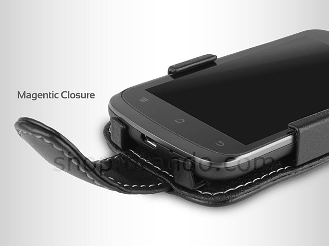 Brando Workshop Leather Case for Huawei Ascend G300 U8815 (Flip Top)