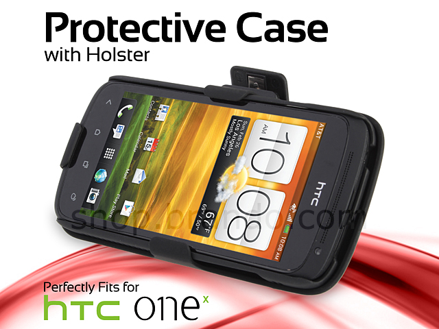 HTC One X Protective Case with Holster