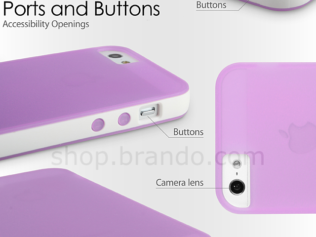 iPhone 5 / 5s / SE Dual Color Soft Plastic Case