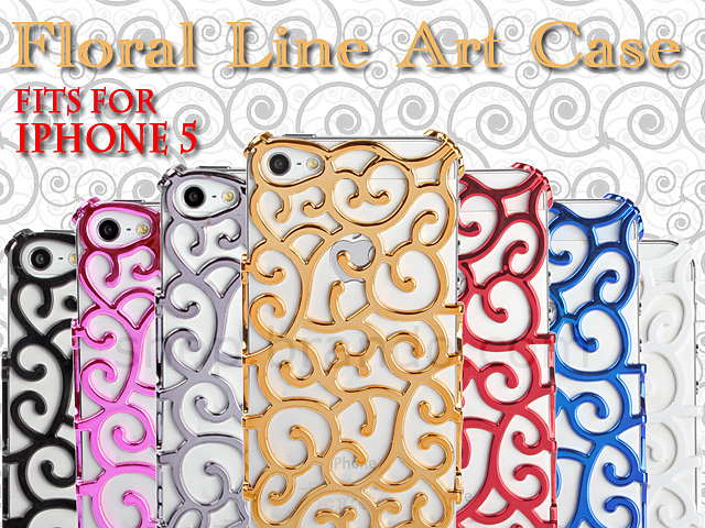 iPhone 5 / 5s / SE Floral Line Art Case