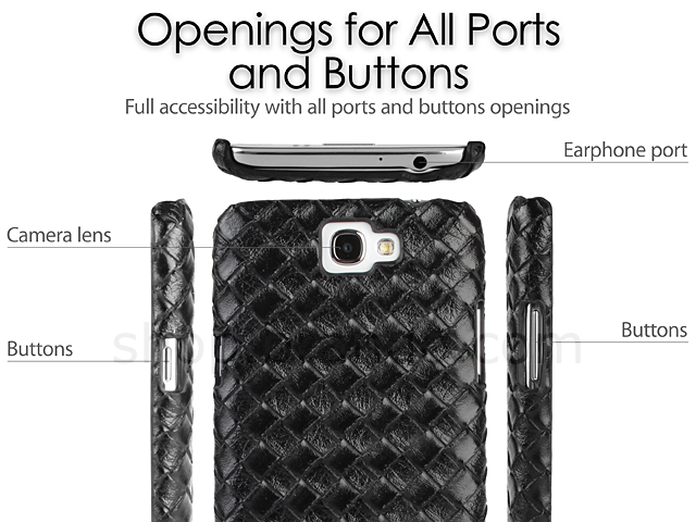 Samsung Galaxy Note II GT-N7100 Woven Leather Case
