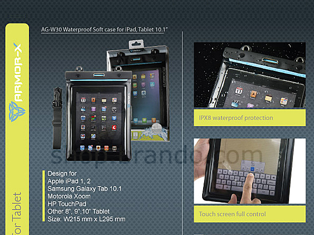 ARMOR-X Aqua Gear Series - 6 Meters Waterproof Case For iPad / Tablet