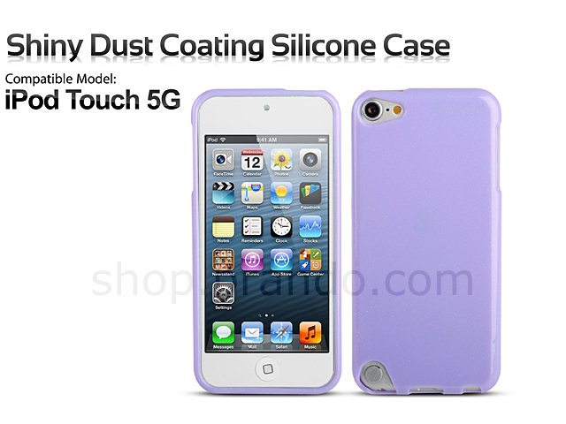 iPod Touch 5G Shiny Dust Coating Silicone Case
