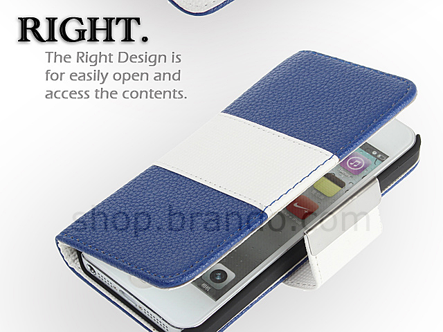 iPhone 5 / 5s Leather Flip Cover Diary Case
