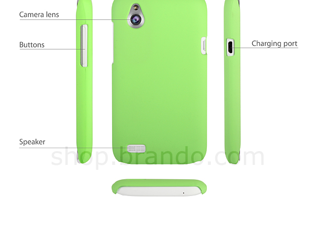 HTC Desire X T328e Rubberized Back Hard Case