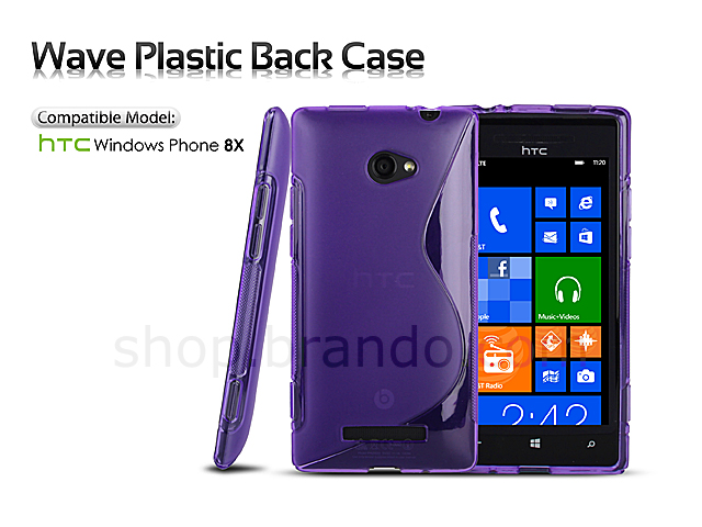 HTC Windows Phone 8X Wave Plastic Back Case