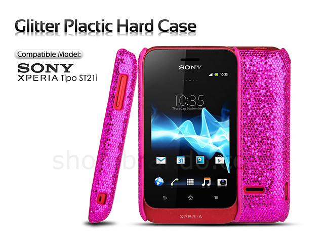 Sony Xperia Tipo ST21i Glitter Plactic Hard Case