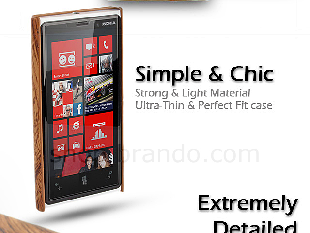 Nokia Lumia 920 Woody Patterned Back Case