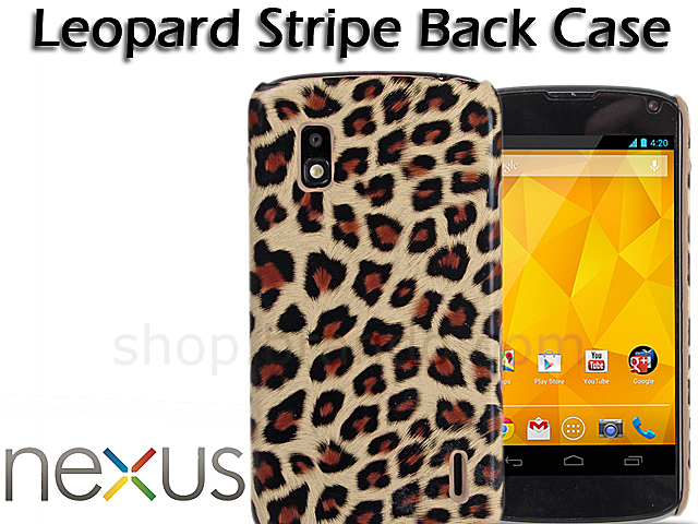Google Nexus 4 E960 Leopard Stripe Back Case