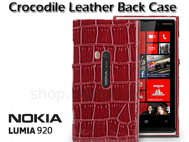 Nokia Lumia 920 Crocodile Leather Back Case