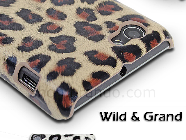 Sony Xperia J ST26i Leopard Stripe Back Case