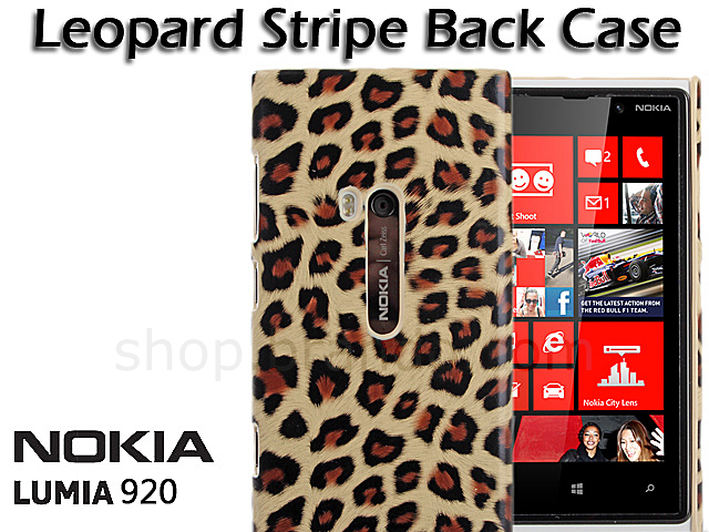 Nokia Lumia 920 Leopard Stripe Back Case