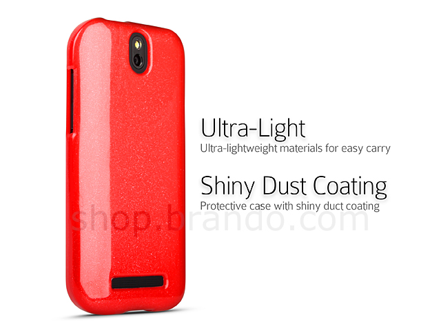 HTC One SV Shiny Dust Coating Silicone Case